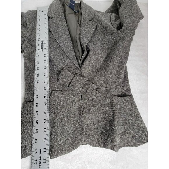 Boston Proper Women's Single-Breasted Polyester Blend Casual Blazer Gray 6 NEW - Picture 8 of 8